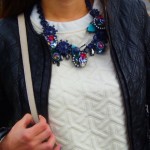 Joni Hand painted Borealis Gems Necklace